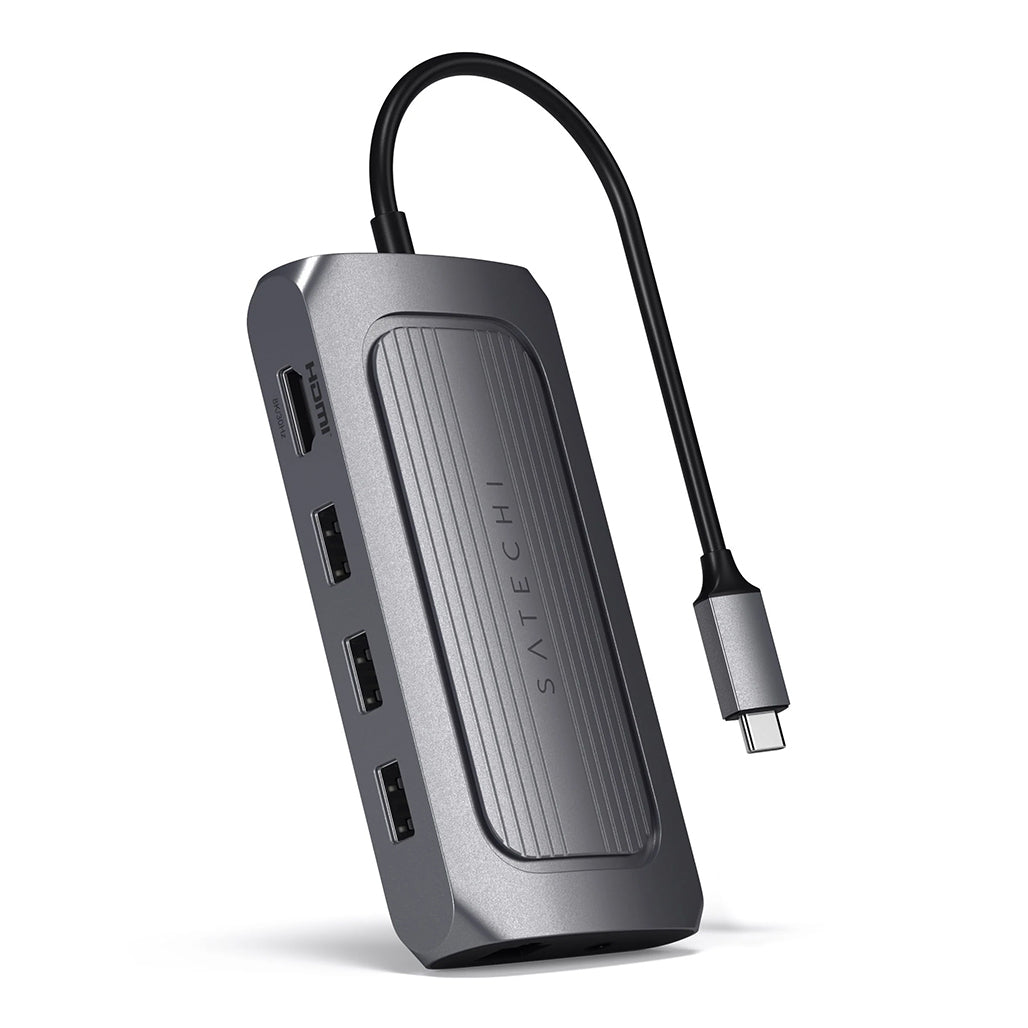 Satechi USB4 Multiport Adapter: 8K HDMI, 100W PD, Gigabit Ethernet, 10Gbps USB Hub